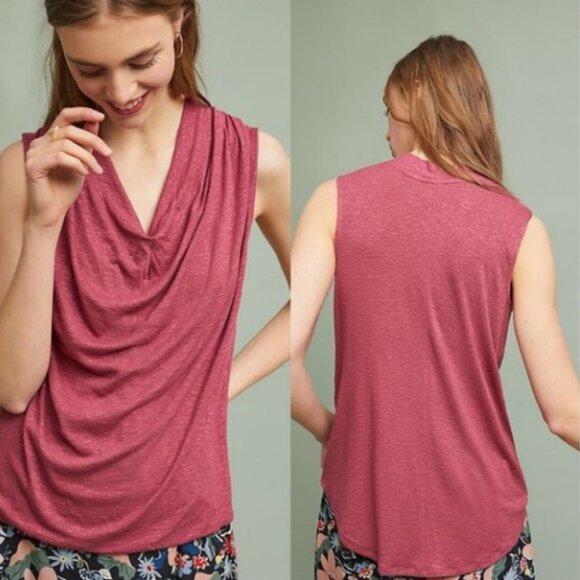 Anthropologie Tops - Anthropologie | Akemi + Kin Tibby Top Sleeveless Tank Size M Red Pink